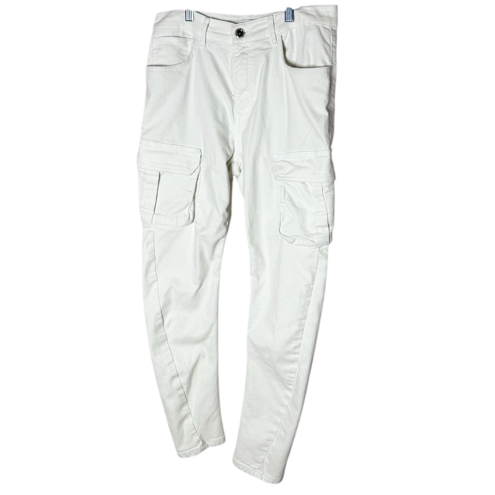 Zara | White Twisted Seam Cargo Pants | Women’s Size 30 | EUC - Picture 2 of 7
